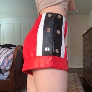 Faux Leather Shorts